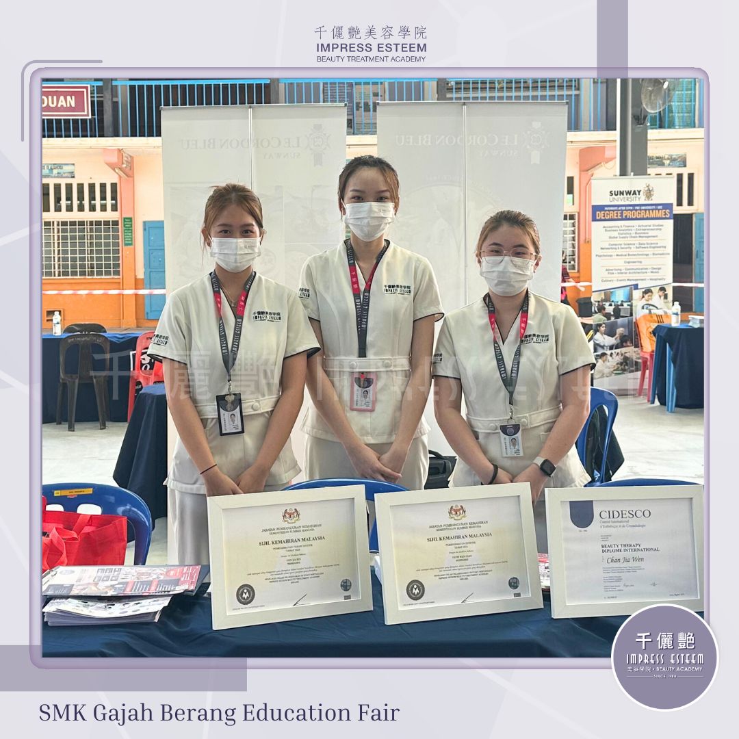 未来美业趋势机会在等你✨Education fair at SMK Gajah Berang